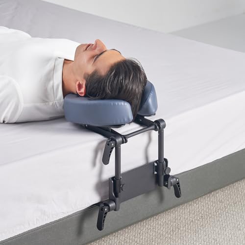Master Massage Adjustable Headrest Massage Kit for Home - Includes Face Pillow Cradle and Cushion Support Bracket for Sleeping Mattress Top Royal Blue - Image 5