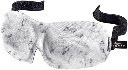 Bucky 40 Blinks No Pressure Printed Eye Mask for Travel & Sleep, Marble, One Size by Bucky