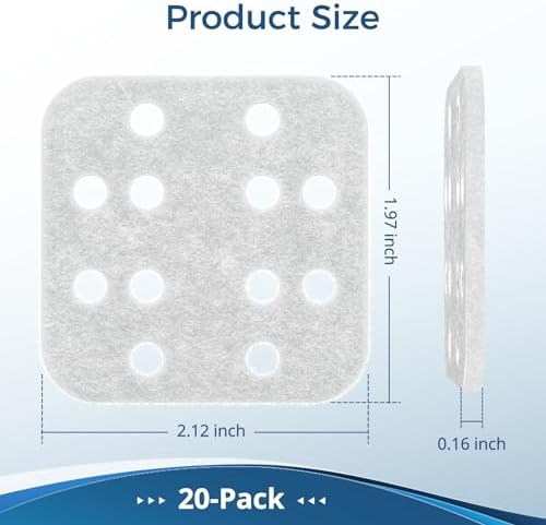 20-Pack Mineral Absorption Pad for LEVOIT LV600S Humidifier, White - Image 3