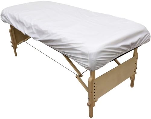 Body Linen 10 Pack Protective Massage Table Cover - Reusable Massage Table Barrier with Wipe Clean Surface. Waterproof PUL Material, Machine Washable. - White - Image 6
