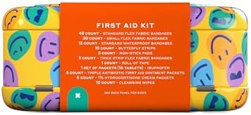 Welly First Aid Kit | FSA Eligible | Adhesive Flexible Fabric and Waterproof Bandages, Tape and Non-Stick Pads, Butterfly Strips, Triple Antibiotic and Hydrocortisone Ointments, Ibuprofen - 130 Count - Image 4