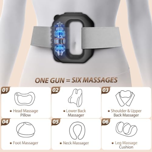 AddWin 2026 New Fascia Ring R10 Massager, Vibration Plate for Lymphatic Drainage with Belt, Adjustable Full-Body Portable Cordless Deep Tissue Massager, 3 Modes & 6 Intensities - Image 5