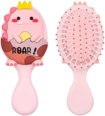 Toddler Detangler Massage Hair Brush with Air Cushion for Thin Kids Hair - Pink by DINATIS
