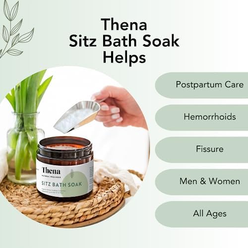 Thena Organic Sitz Bath Soak 2 Pack | Postpartum Essentials 100% Natural & Gentle with Pure Epsom and Dead Sea Salts Witch Hazel Lavender Essential Oil - Image 4