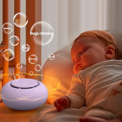 Portable Baby Sound Machine & Essentials for Babies & Kids-Purple - Image 4