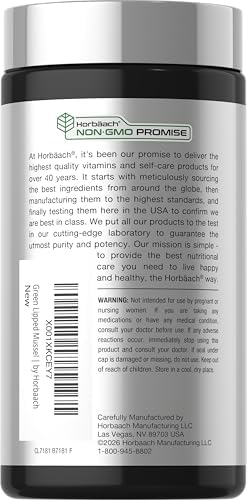 Horbäach Green Lipped Mussel |120 Capsules | from New Zealand - Image 3