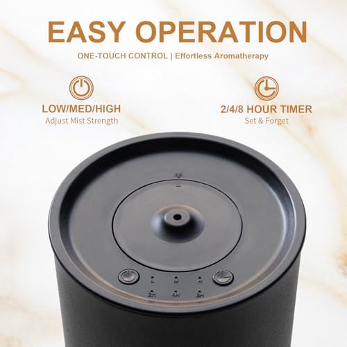 Victoria Aroma Waterless Essential Oil Diffuser (Matte Black) - Image 4