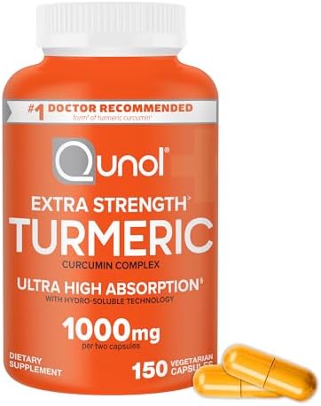 Qunol Turmeric Curcumin 1000mg, Ultra High Absorption Supplement, 150 Count by Qunol