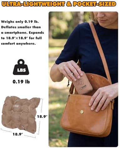Inflatable Seat Cushion & Lumbar Support Lightweight TPU Non-Slip - Image 2