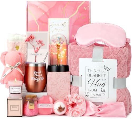 Birthday and Get Well Gifts for Women - Relaxing Spa Care Package by Hangerspace