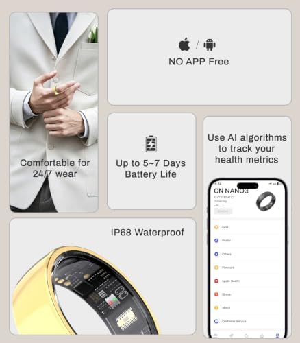 AI Smart Ring for Women Men, Health Ring with AI Health Analysis - Image 4