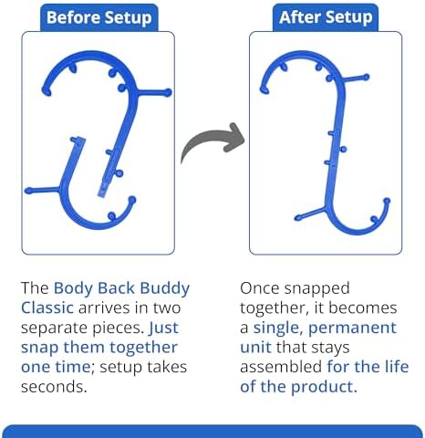 Body Back Buddy Classic Back Massager & Neck Massager for Pain Relief, Blue - Image 4