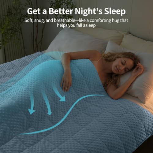 Uttermara Cooling Weighted Blanket for Adults, 15 lbs Full Size 48" x 72" - Image 3