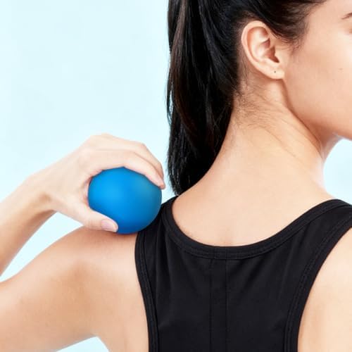 ZUFECY Yoga Ball for Release, 2.5 Inch Silicone Therapy Ball, Deep Tissue Massage for Foot, Shoulder and Back Pain, Handheld Trigger Point Scooch Ball, Exercise Recovery & Physical Therapy Tool - Image 5