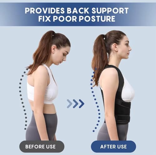 Back Brace Posture Corrector for Women and Men, Shoulder Straightener, Adjustable Full Back Support, Upper and Lower Back Pain Relief - Scoliosis, Hunchback, Hump, Thoracic, Spine Corrector (Small) - Image 2