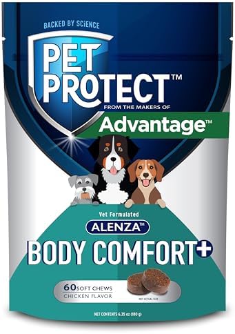 Pet Protect Body Comfort+ Supplement for Dogs, Chicken Flavor, 60ct by PetProtect