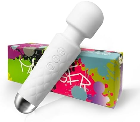Upgraded Mini Portable Handheld Massager - Multiple speeds and Modes, White by SSKDBFJG