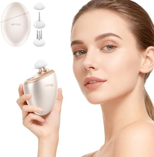 Mini Massage Gun,Designed by Japanese Experts,3-Pin Retractable Head (For Face & Scalp) + Round Head (For Muscle Groups),Percussion Deep Tissue Massage,4 Speed Settings,0.5lb,for Home/Gym,Ideal Gift by Unknown
