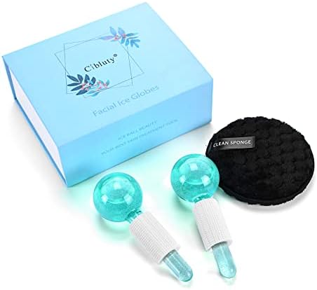 Ice Globes for Facials- Freezer Free Face Rollers with Essence for Daily Beauty Routines, Skin Massagers Globes Durable Quartz Glass for Reduce Puffiness Skin Cooling (Update Green) - Image 5