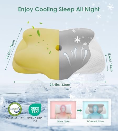 DONAMA Cervical Pillow Ergonomic Memory Foam Pillow for Neck Support - Image 3