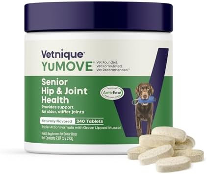 YuMOVE Senior Dog Joint Supplement Glucosamine & Green Lipped Mussel 240ct by YuMOVE