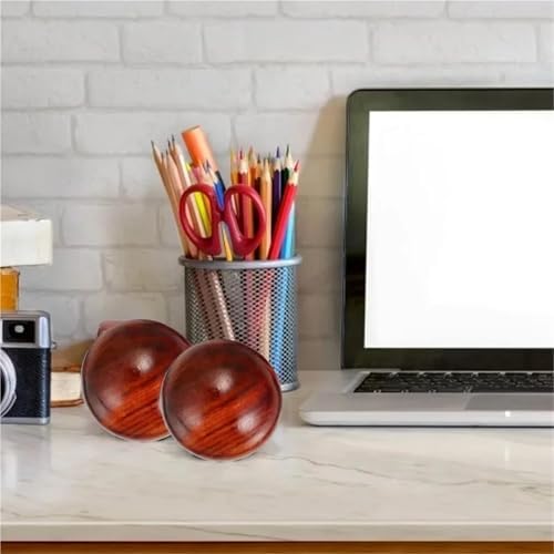 2 Pcs Stress Ball Chinese Style、Desktop Health、Rosewood Massage、Handball Wooden、Exercise Finger Dexterity - Image 4
