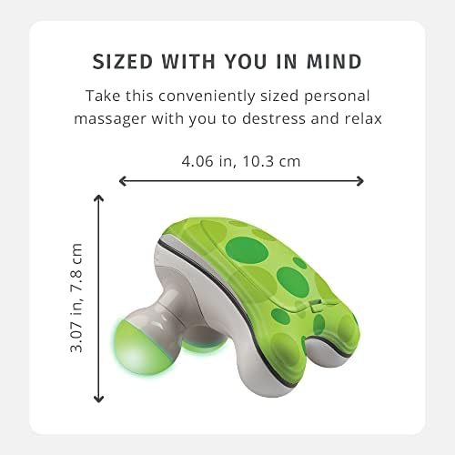 Homedics Ribbit Mini Handheld Massager,Vibrating Electric Massager with Comfort Grip and LED Light,Batteries Included,Comes in Variable Colors,Green,Blue or Pink (Color May Vary),(Pack of 9) - Image 6