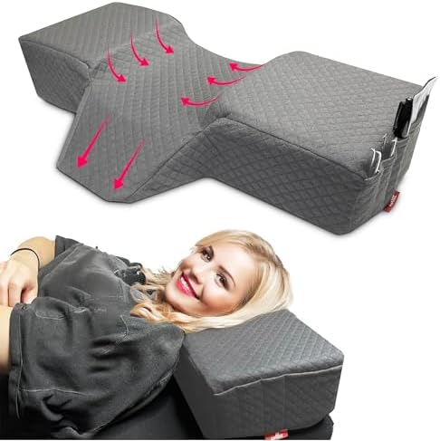 Lash Pillow, Memory Foam Eyelash Pillow for Lash Beds, Gray by XOLLOZ