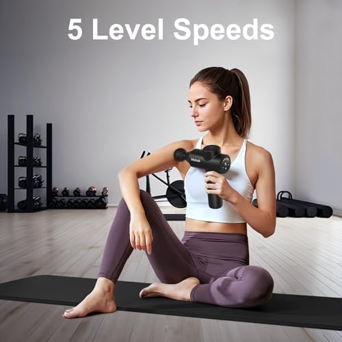 Mebak 7 Deep Tissue Massage Gun, Percussion Massager 5 Speeds Pain Relief - Image 3