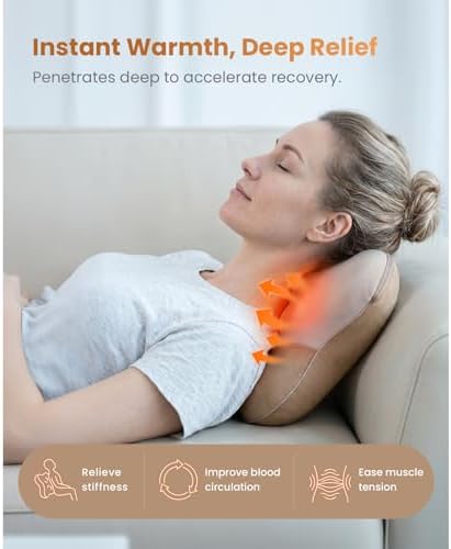 BOB AND BRAD Back Massager with Heat FSA Eligible, EZBack Corded Back Massager for Pain Relief Deep Tissue, Shiatsu Back Shoulder and Neck Massage Pillow, Soothing Full-Body Relief for Women Men - Image 6