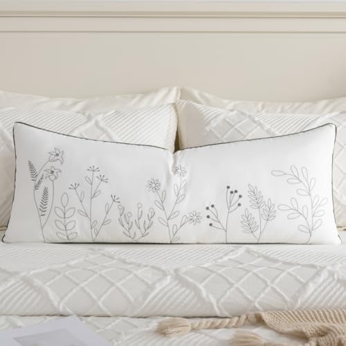 Sanmetex Spring Floral Throw Pillow Cover 14x36 Inch by Sanmetex