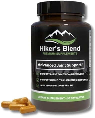 Advanced Joint Support Supplement – Glucosamine, MSM, Turmeric (95% Curcuminoids) & Boswellia Serrata – Double the Inflammation-Supporting Ingredients for Healthy, Flexible Joints. 30-Day Supply by HikersBlend