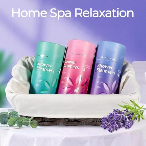 BodyRefresh Lavender Shower Steamers Aromatherapy 8 Pack - Birthday Gifts for Women Mom Wife, Shower Bombs with Essentials Oil for Home Spa Relaxation Self Care - Image 5