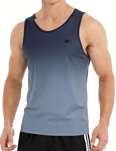 EZRUN Men's Quick Dry Workout Tank Top UPF 50+ Sweat-Wicking Gym Shirt - Image 4