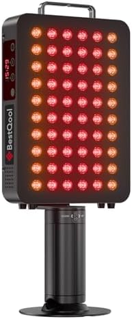 BestQool Red Light Therapy Panel with Stand, FSA-HSA 6 Wavelengths, 140W by Bestqool