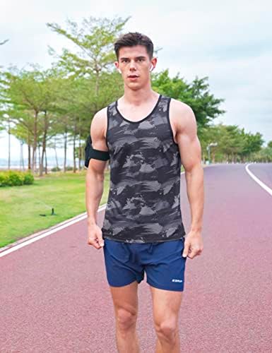 EZRUN Men's Quick Dry Workout Tank Top UPF 50+ Sweat-Wicking Gym Shirt - Image 3