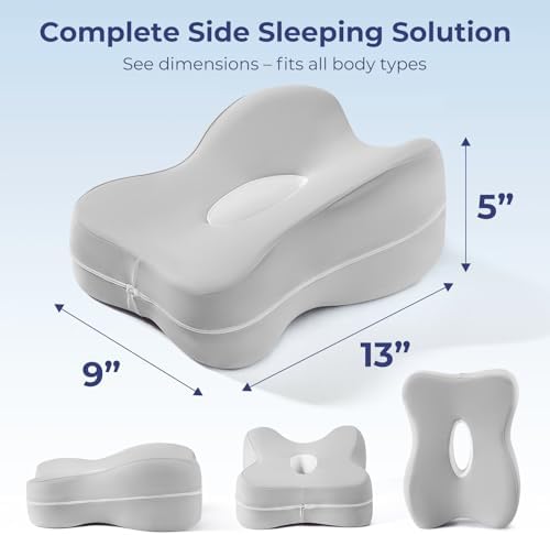 13" Extended-Length Knee Pillow for Side Sleepers with Full Thigh Support - Image 6