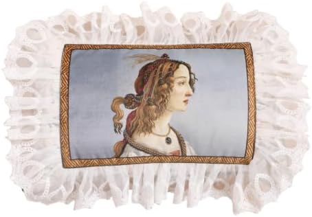 patdrea Designer French Velvet Throw Pillow Cover,12"x20"-Botticelli A by patdrea