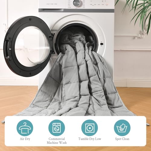 Topblan Cooling Weighted Blanket for Adults, 15 lbs 60 x 80 Queen Size Bed - Image 6