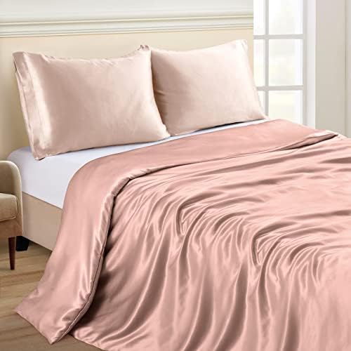 NSGZ Satin Duvet Cover for Weighted Blanket, 60x80, 8 Ties, Champagne Gold - Image 2