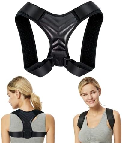 Posture Corrector for Men and Women, Adjustable Back Brace, Comfortable & Breathable Clavicle Straightener, Providing Pain Relief from Bad Posture, Waist, Neck, Back Pain (Medium) by HYTAMY