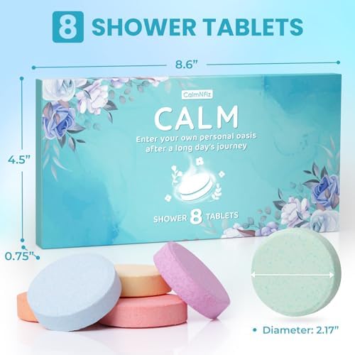CalmNFiz Shower Steamers Aromatherapy Self Care Gifts 2 * 8 Pack Set, Green - Image 2