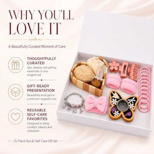 25-Piece Self-Care & Spa Accessories Gift Box - Image 3