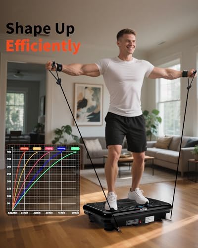 ROTAI Vibration Plate Exercise Machine for Lymphatic Drainage Massager & Weight Loss, 400 lbs Capacity Whole Body Vibrating Shake Plate Workout for Women and Men - Image 3