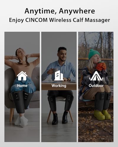 CINCOM Cordless Calf Massager for Circulation and Pain Relief - Image 6