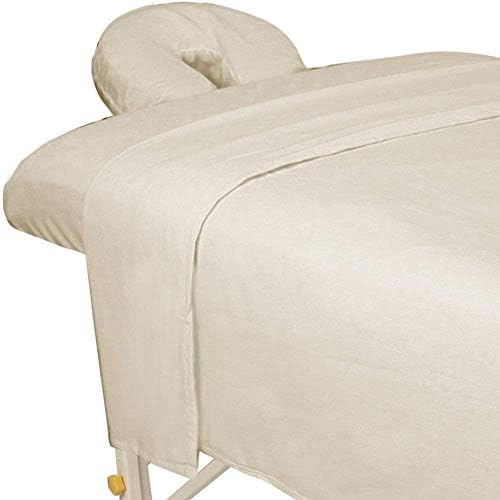 ForPro Premium Flannel 3-Piece Massage Sheet Set, Natural by ForProProfessionalCollection