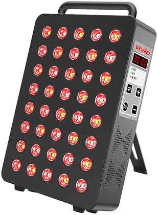 Red Light Therapy Panel 5 Wavelength 40 Dual Chip LEDs Black by Unknown