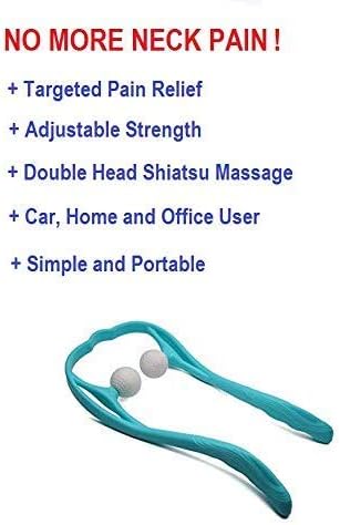 Mount Plus M1212 Shiatsu Neck Massager for Neck and Shoulder with Deep Tissue Trigger Point Manual Self Muscle Massage for Muscle Pain Relief (Simulates Massage Therapist Hands) (20 Pack Blue) - Image 3