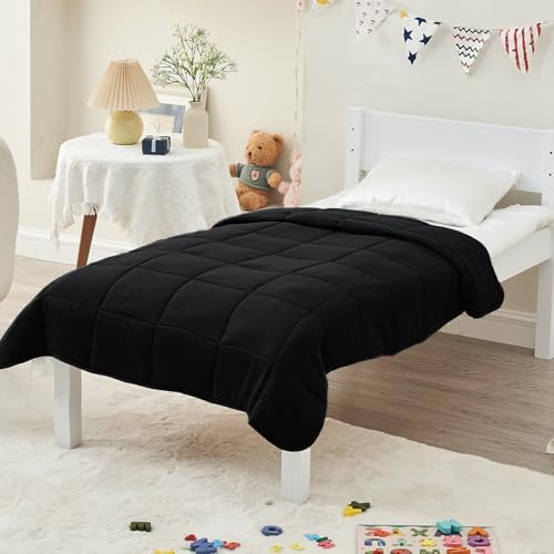yescool Weighted Throw Blanket 7lbs, 41" x 60", Black - Image 7