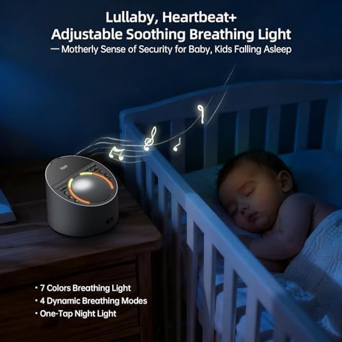 Sound Machine with Aroma Diffuser, Premium Metal Shell 12W White Noise Machine, Soothing Night Light, 50+ Natural Sounds for Sleep, Focus, Relaxation, Perfect System for Adults Kids Baby - Image 6